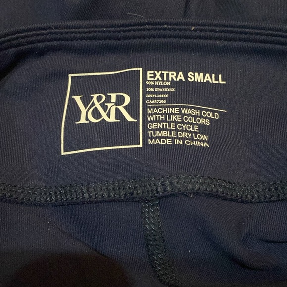 Young & Reckless Yoga Pants Blue and White Size Small See Pics - Picture 7 of 7